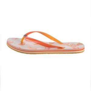 Kate Spade Vibrant Orange and Cream Sandals